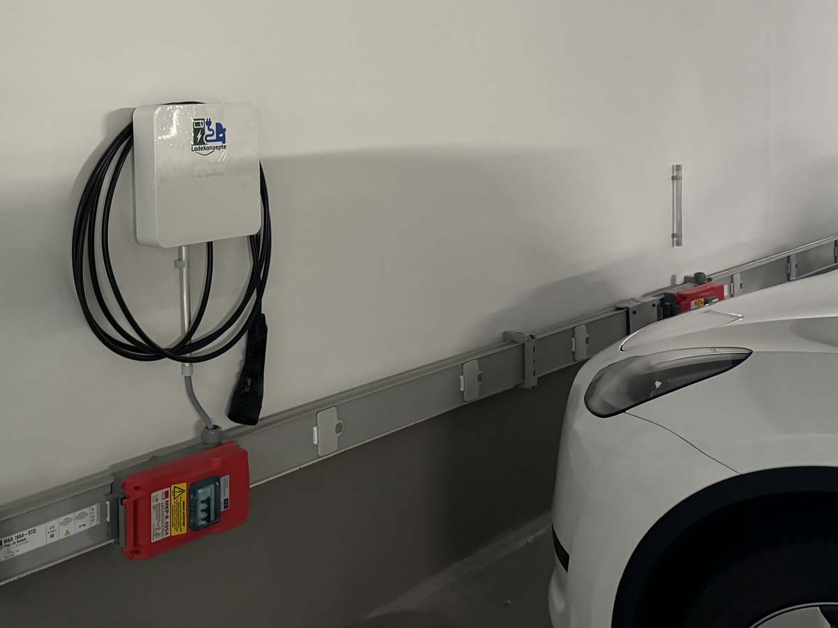 Foto Wallbox in der Tiefgarage Beusselstraße